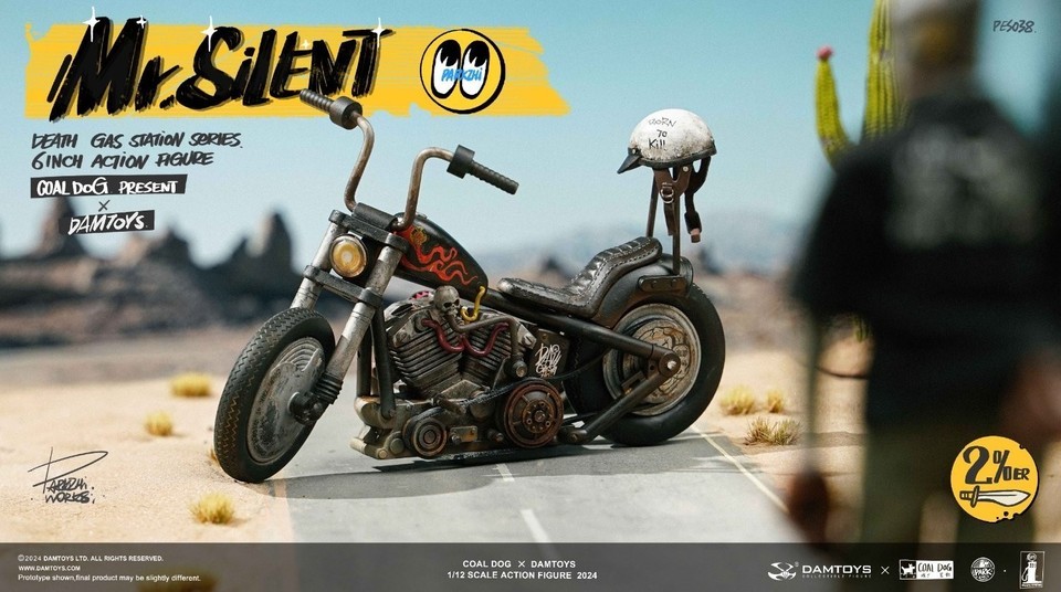 Coal Dog x DAMTOYS PES038 Mr.Silent 1/12 Death Gas Station Action Figure Deluxe Version