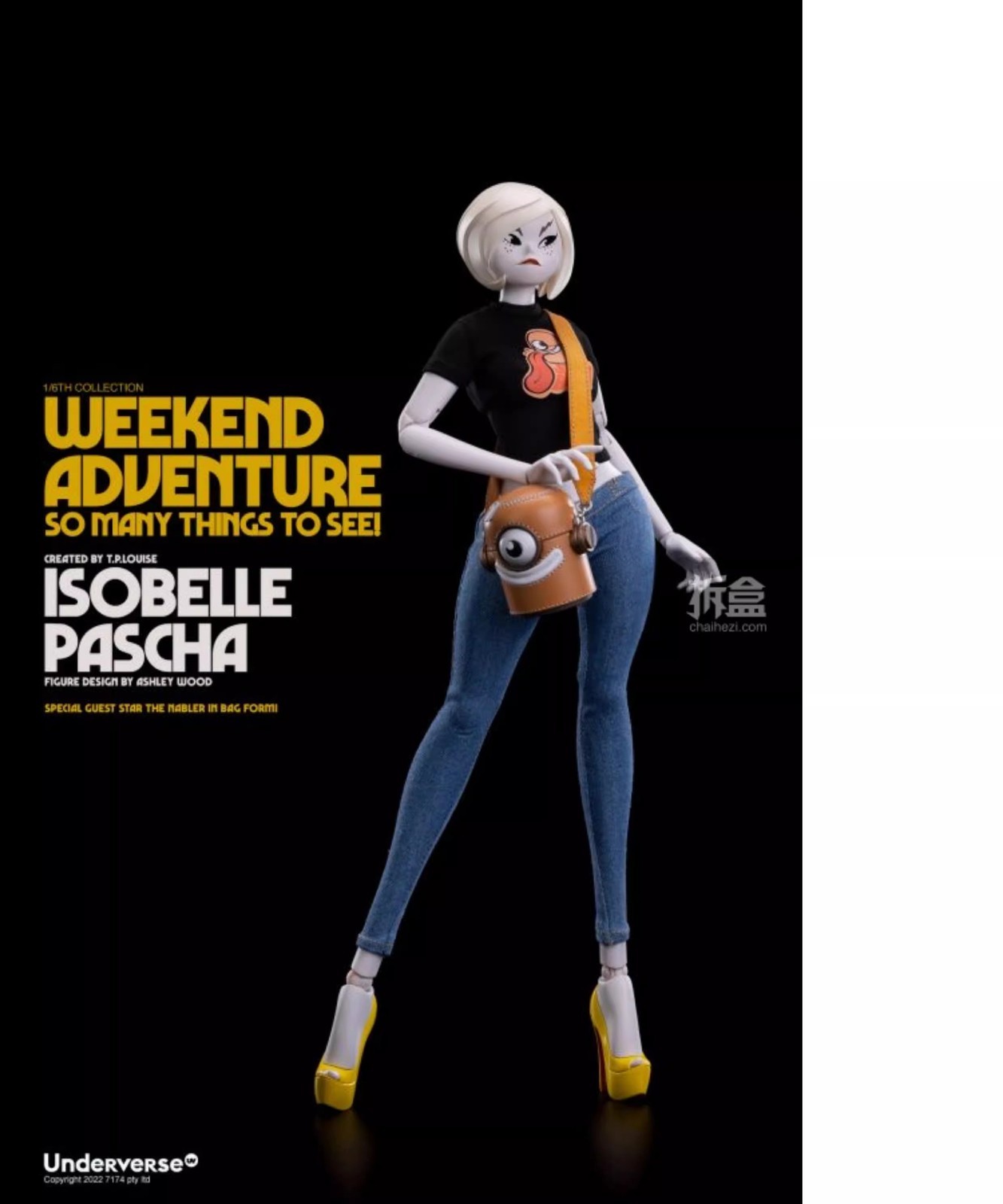 Underverse UV Weekend Adventure Isobelle Pascha 1/6 Action Figure In Stock