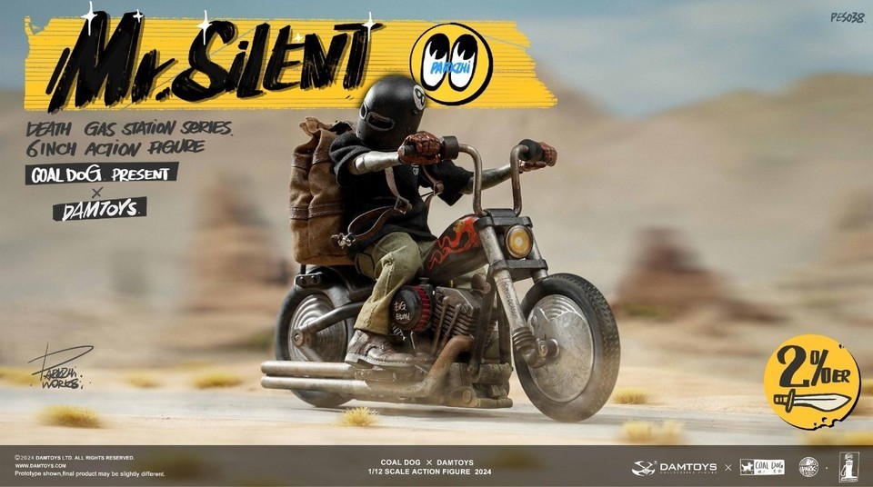 Coal Dog x DAMTOYS PES038 Mr.Silent 1/12 Death Gas Station Action Figure Deluxe Version