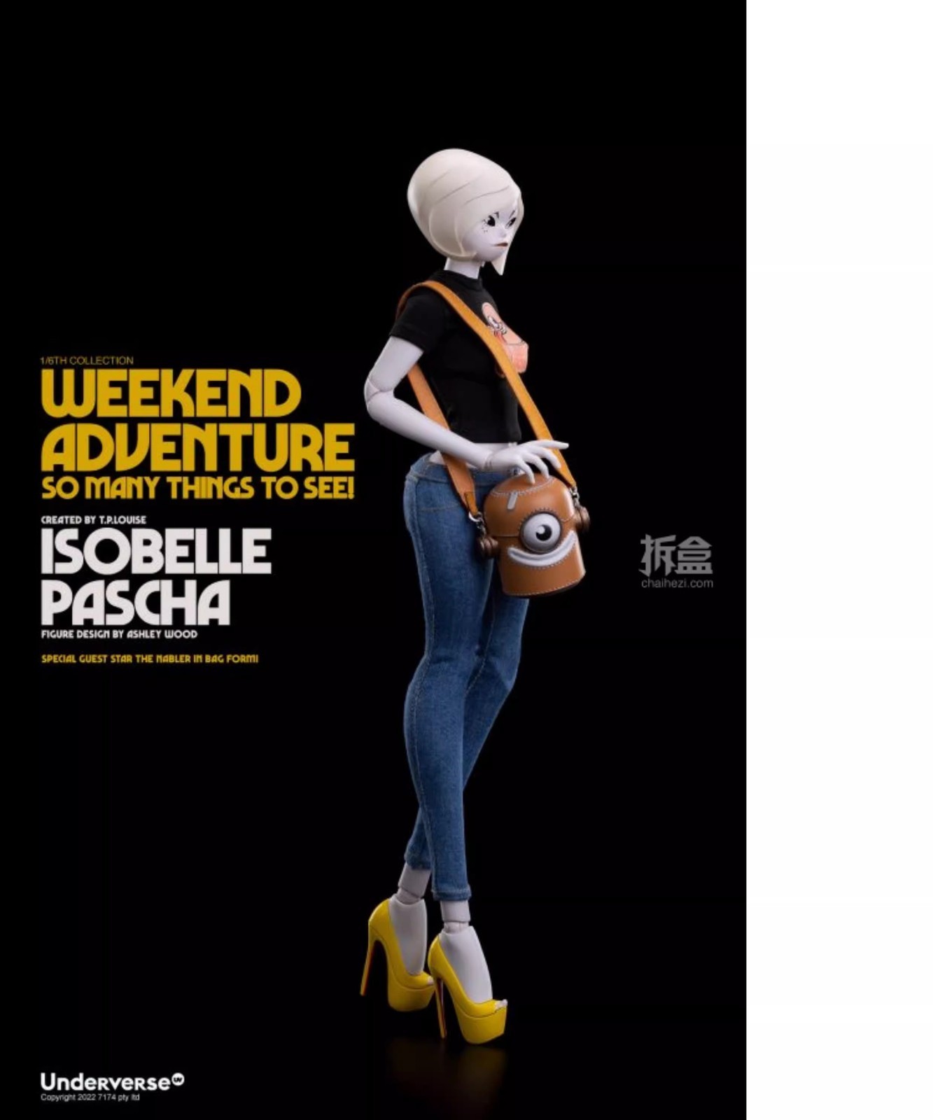 Underverse UV Weekend Adventure Isobelle Pascha 1/6 Action Figure In Stock