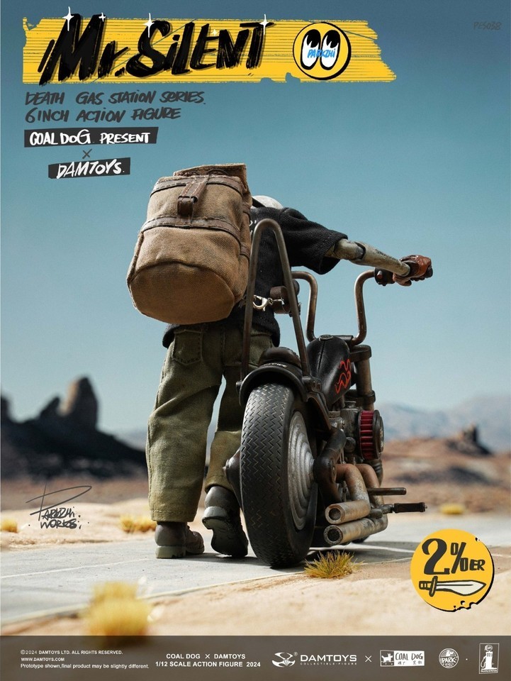 Coal Dog x DAMTOYS PES038 Mr.Silent 1/12 Death Gas Station Action Figure Deluxe Version