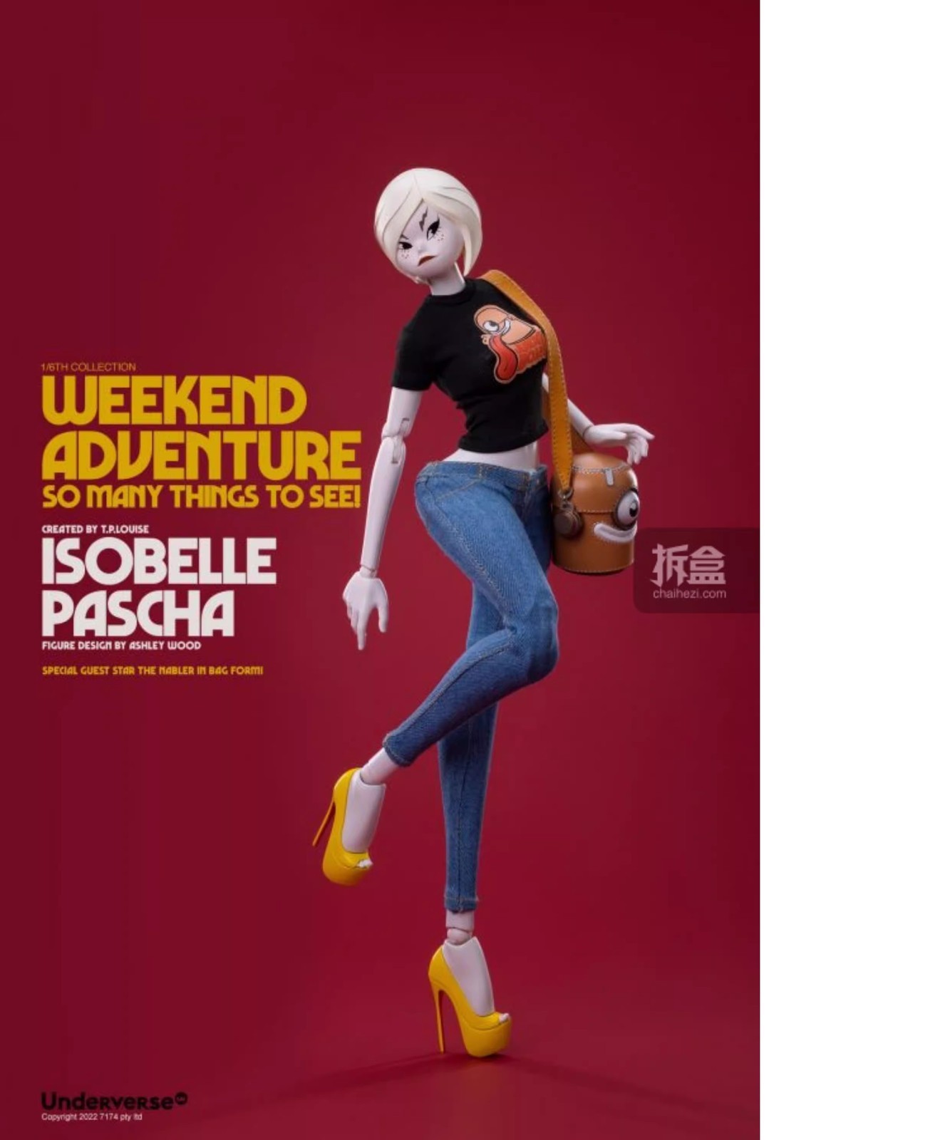 Underverse UV Weekend Adventure Isobelle Pascha 1/6 Action Figure In Stock
