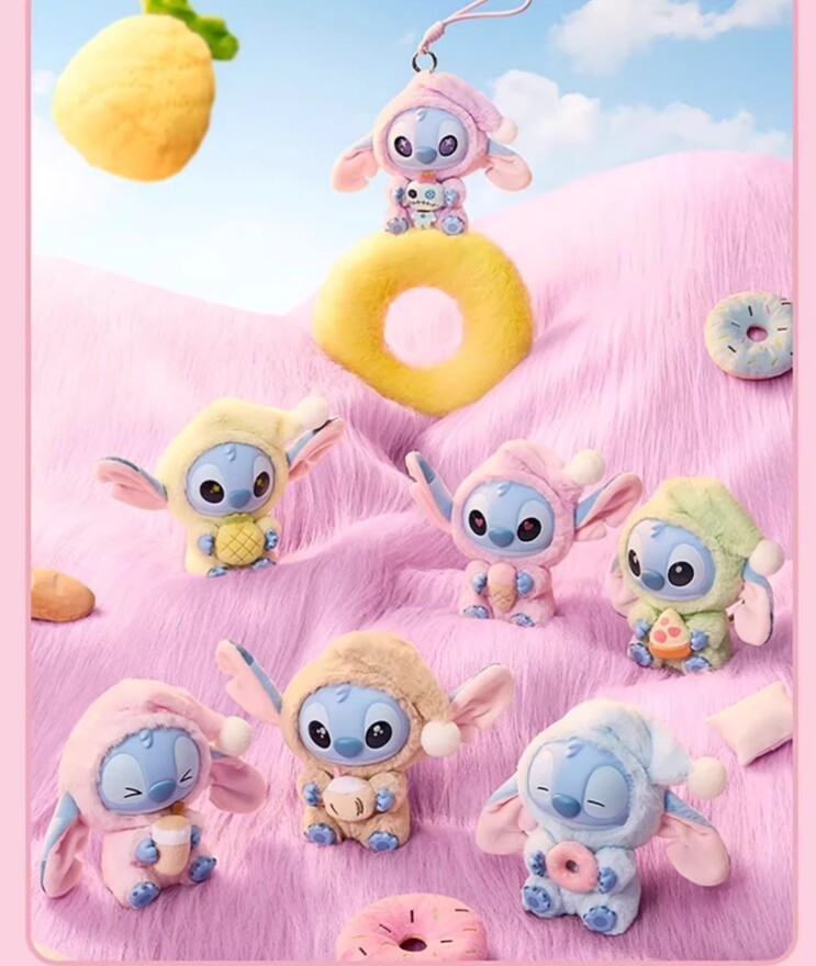 Authentic MINISO Stitch Eat Something Before Sleep Series Vinyl Figure Blind Box  NEW SEALED