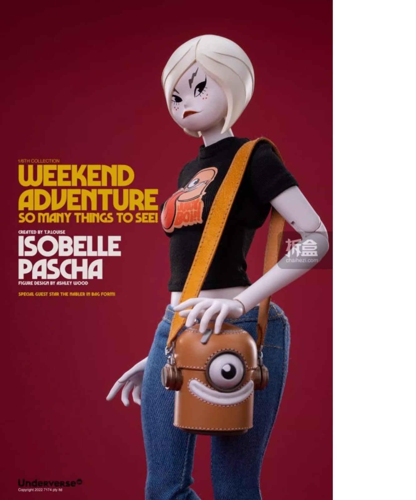 Underverse UV Weekend Adventure Isobelle Pascha 1/6 Action Figure In Stock