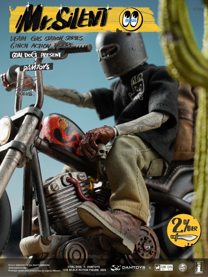 Coal Dog x DAMTOYS PES038 Mr.Silent 1/12 Death Gas Station Action Figure Deluxe Version