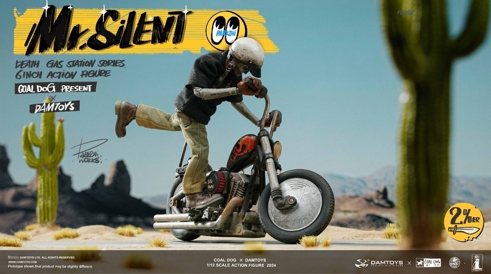 Coal Dog x DAMTOYS PES038 Mr.Silent 1/12 Death Gas Station Action Figure Deluxe Version