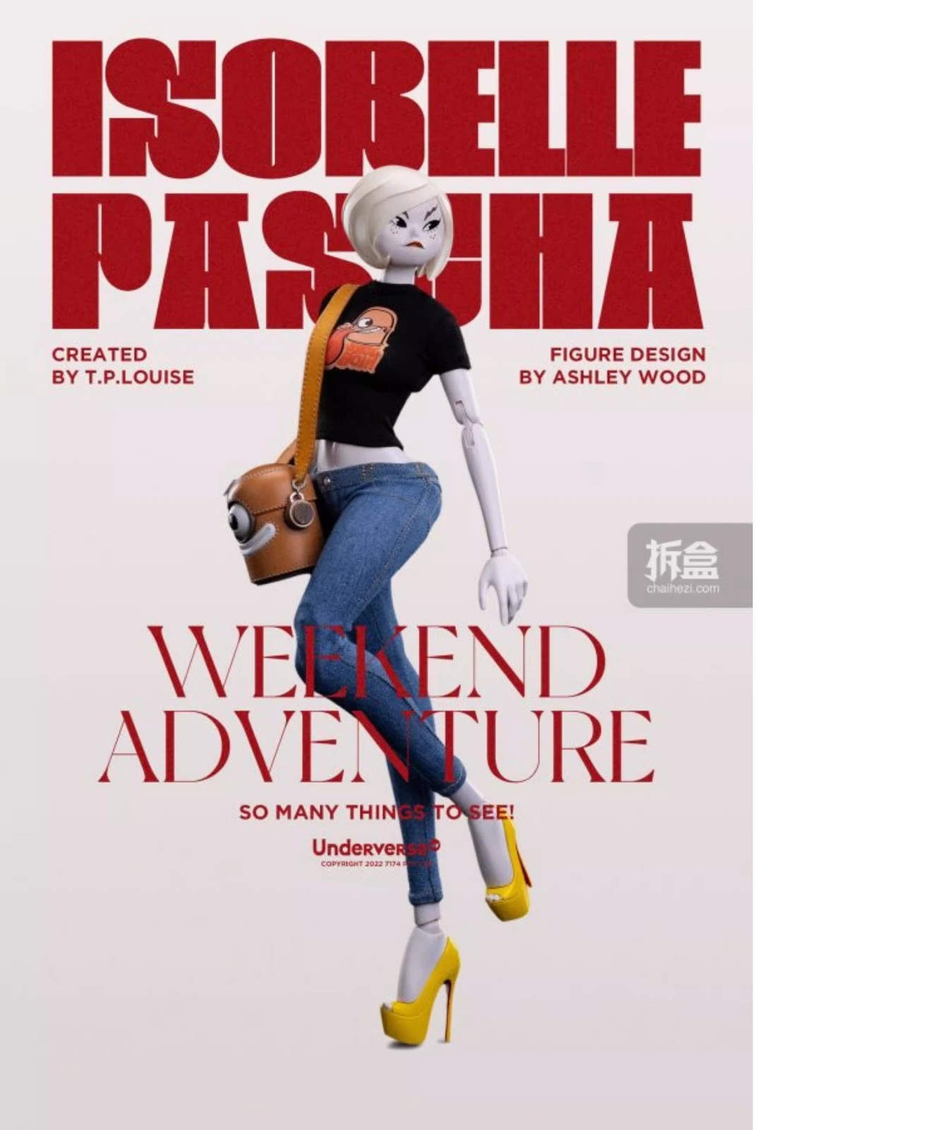 Underverse UV Weekend Adventure Isobelle Pascha 1/6 Action Figure In Stock