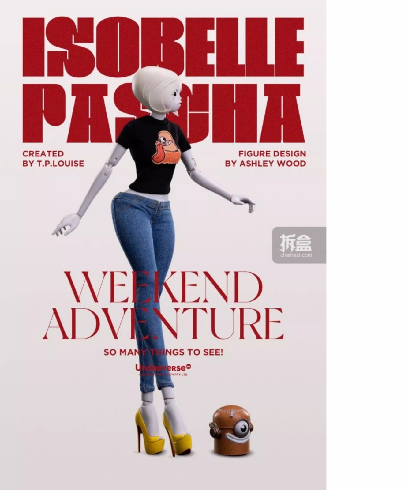 Underverse UV Weekend Adventure Isobelle Pascha 1/6 Action Figure In Stock