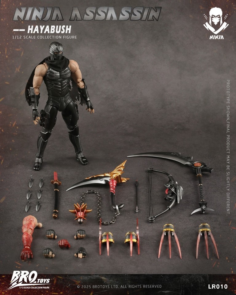 BROTOYS LR010 1/12 Ninja Assassin Falcon Collectible Male Action Figure In Stock