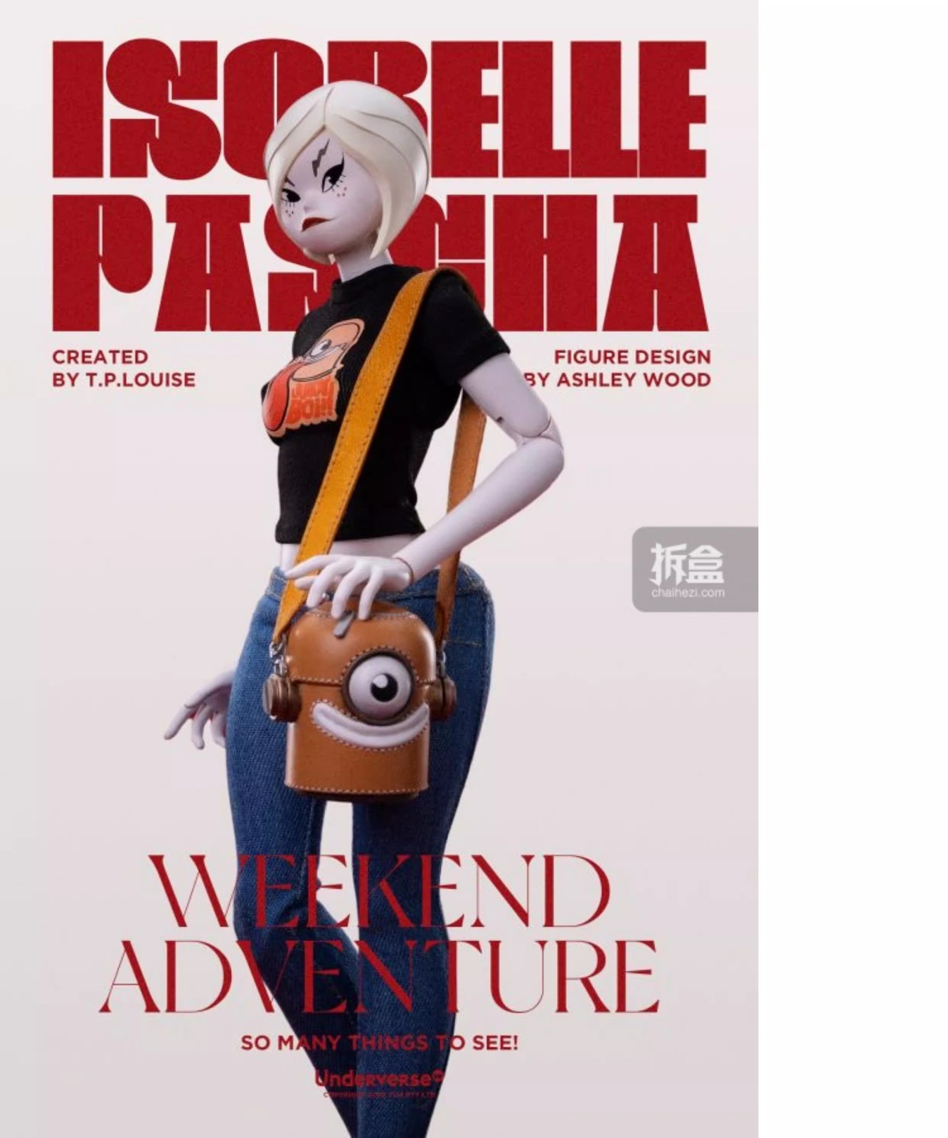 Underverse UV Weekend Adventure Isobelle Pascha 1/6 Action Figure In Stock
