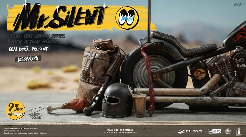 Coal Dog x DAMTOYS PES038 Mr.Silent 1/12 Death Gas Station Action Figure Deluxe Version