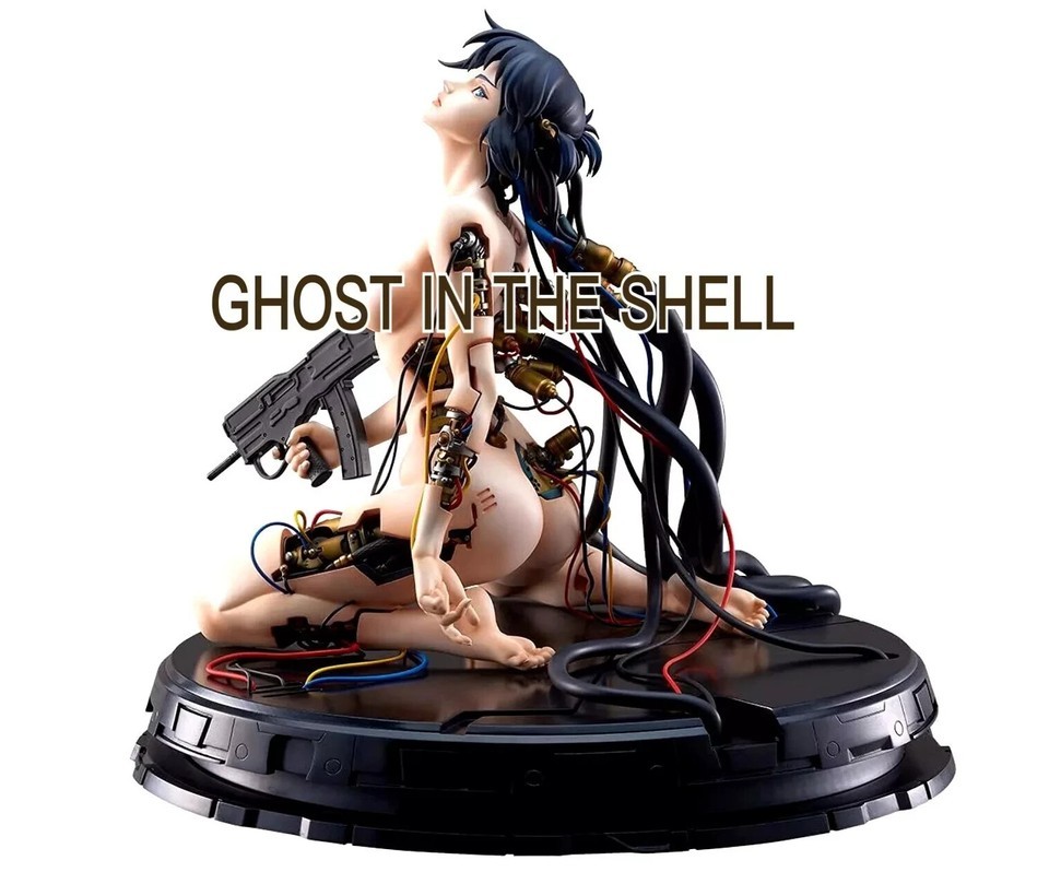 With Fans! GHOST IN THE SHELL Kusanagi Motoko 1/4 Resin Figure Model Genuine