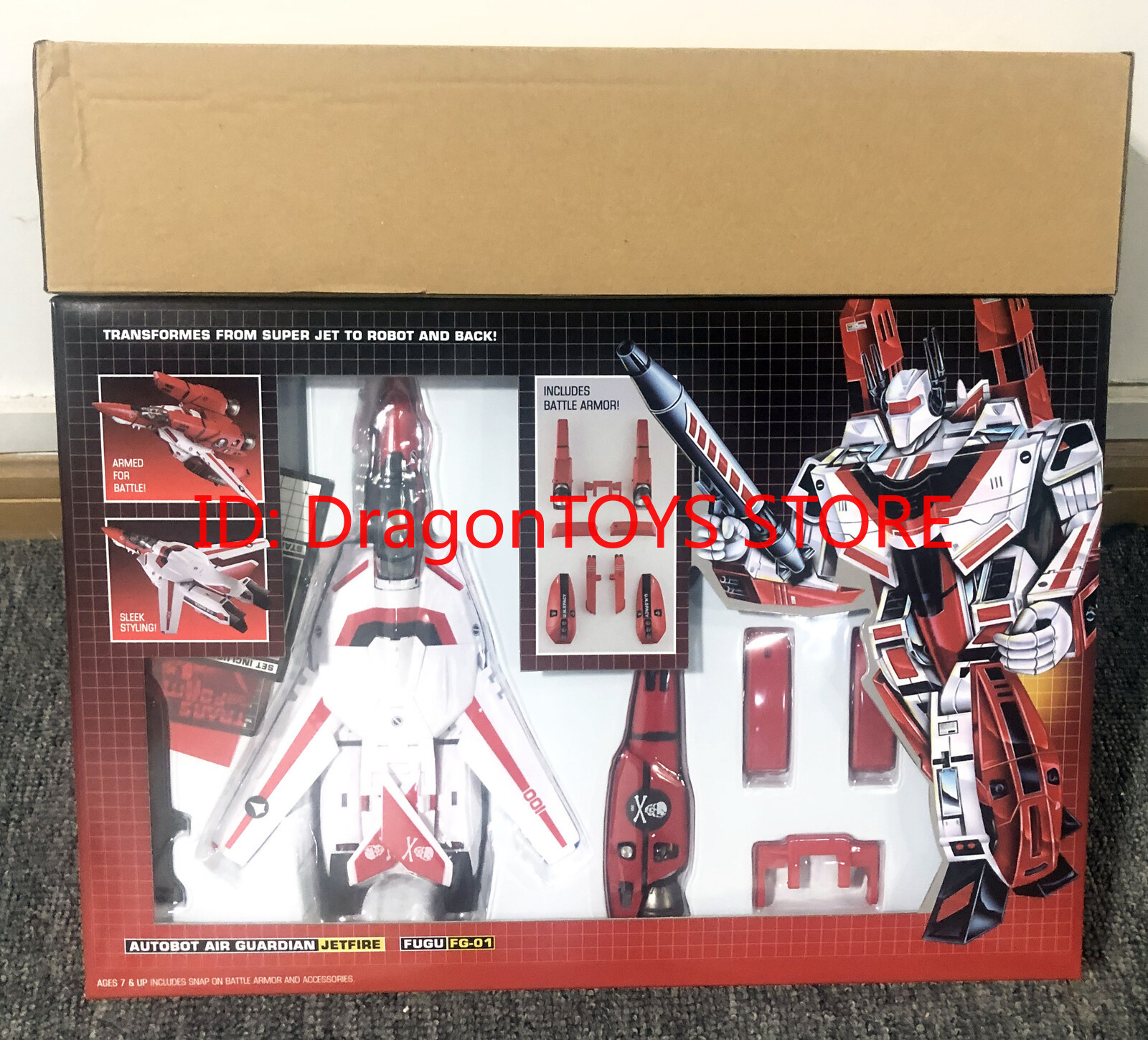 Ready! New FG Model FG-01 Sky Fire w/ Fast Pack Armor Deluxe Ver. Action Figure