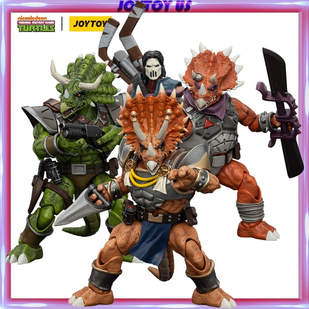 JOYTOY TMNT 1/18 Teenage Mutant Ninja Turtles Zorax Zork Triceraton Casey Jones
