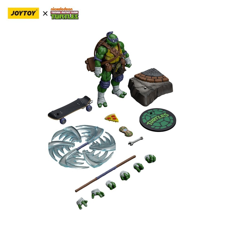 Original  JOYTOY TMNT Teenage Mutant Ninja Turtles 1/18 Action Figure  SET OF 4