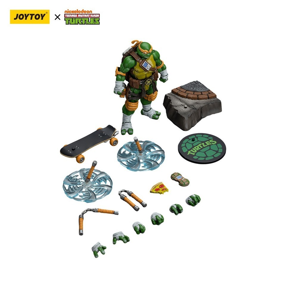 Original  JOYTOY TMNT Teenage Mutant Ninja Turtles 1/18 Action Figure  SET OF 4