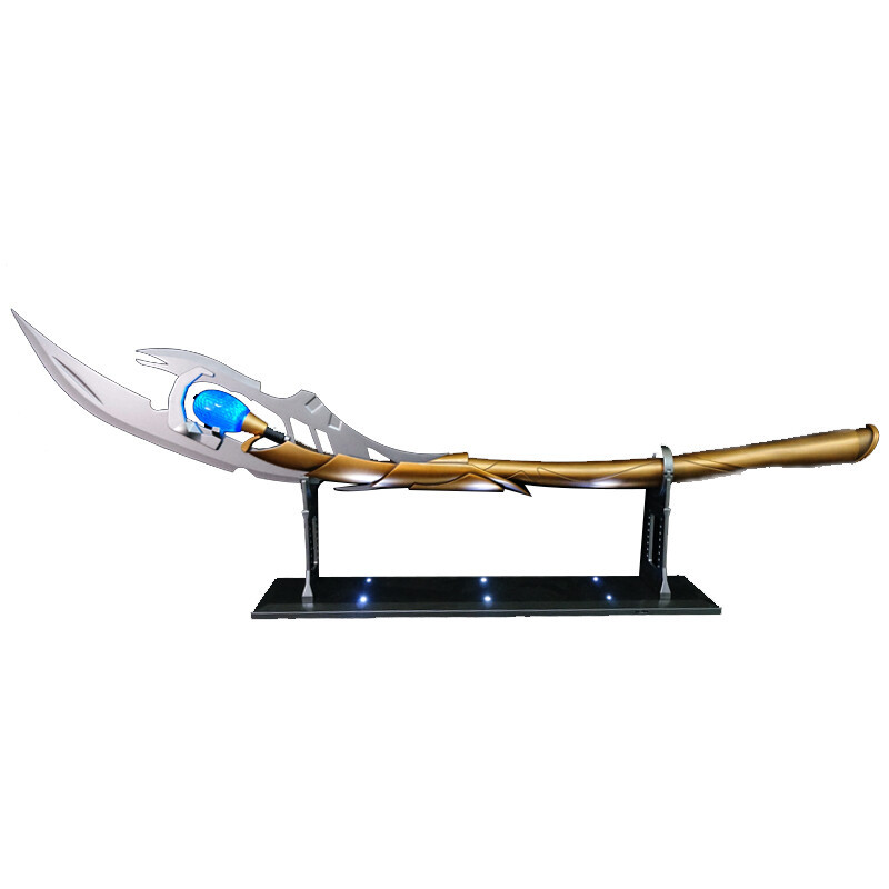 HCMY Avengers 1:1 Loki Metal Scepter Wand Mind Stone Metal Cosplay Prop