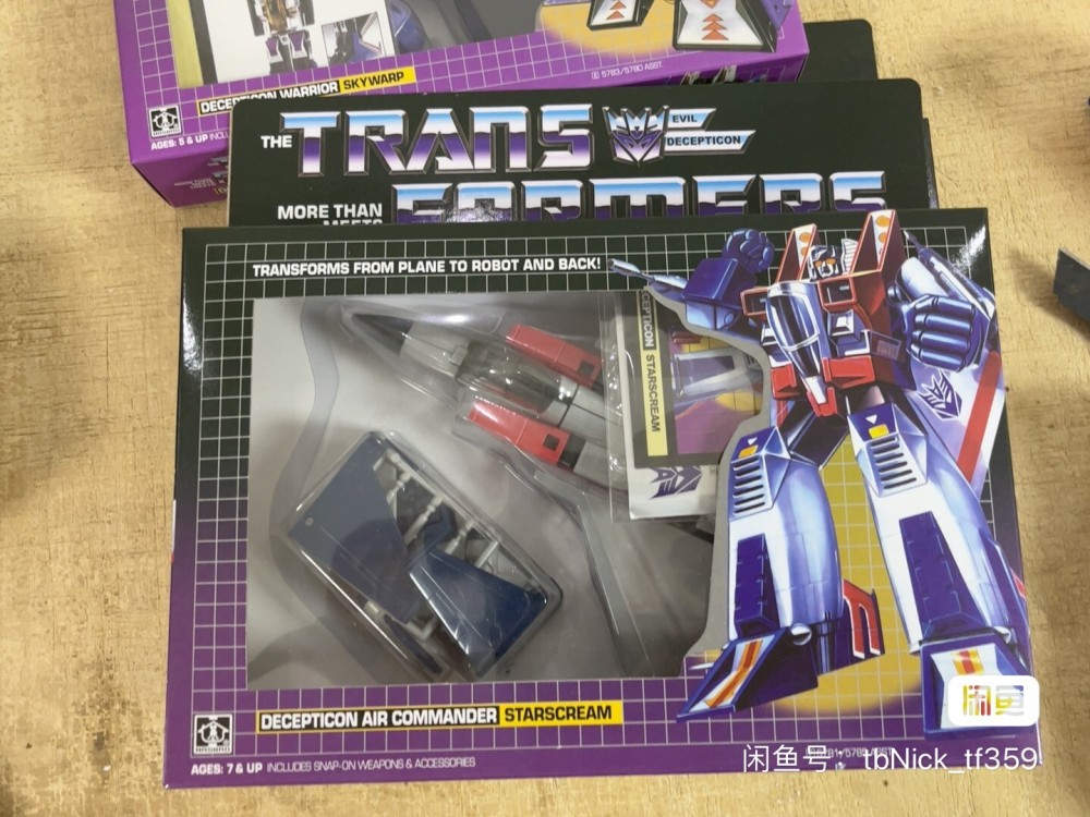 G1 Reissue Starscream/Skywarp/Thundercracker/Ramjet/Thrust/Dirge New IN BOX