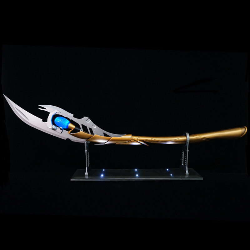 HCMY Avengers 1:1 Loki Metal Scepter Wand Mind Stone Metal Cosplay Prop