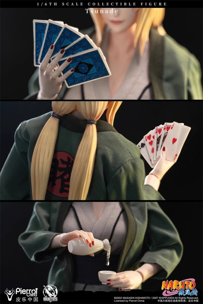 Original Rocket Toys Nartuo ROC-009 1/6 Female Ninja Tsunade Action Figure Model