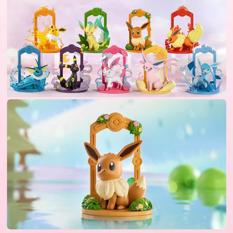 Authentic Funism Pokémon Eevee Evolution Case 9 Blind Box Espeon Sylveon Umbreon