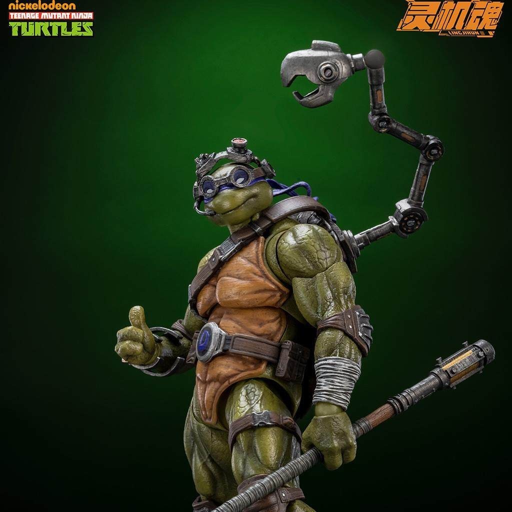 LING JIHUN 1/12 Teenage Mutant Ninja Turtles (TMNT) Premium Action Figures - Leonardo, Raphael, Donatello, Michelangelo Collectible Models
