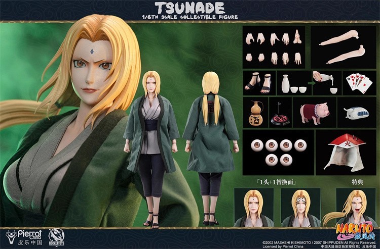 Original Rocket Toys Nartuo ROC-009 1/6 Female Ninja Tsunade Action Figure Model