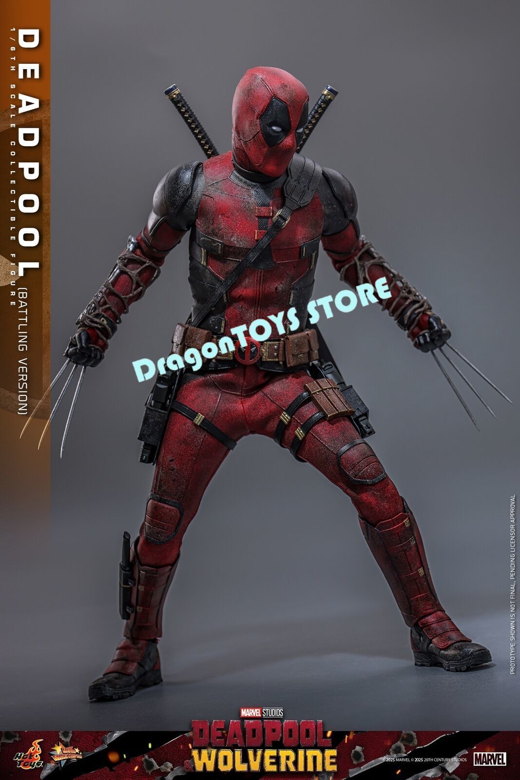 Ready! Hot Toys MMS782 Deadpool Battling Version 1/6 Action Figure Limited