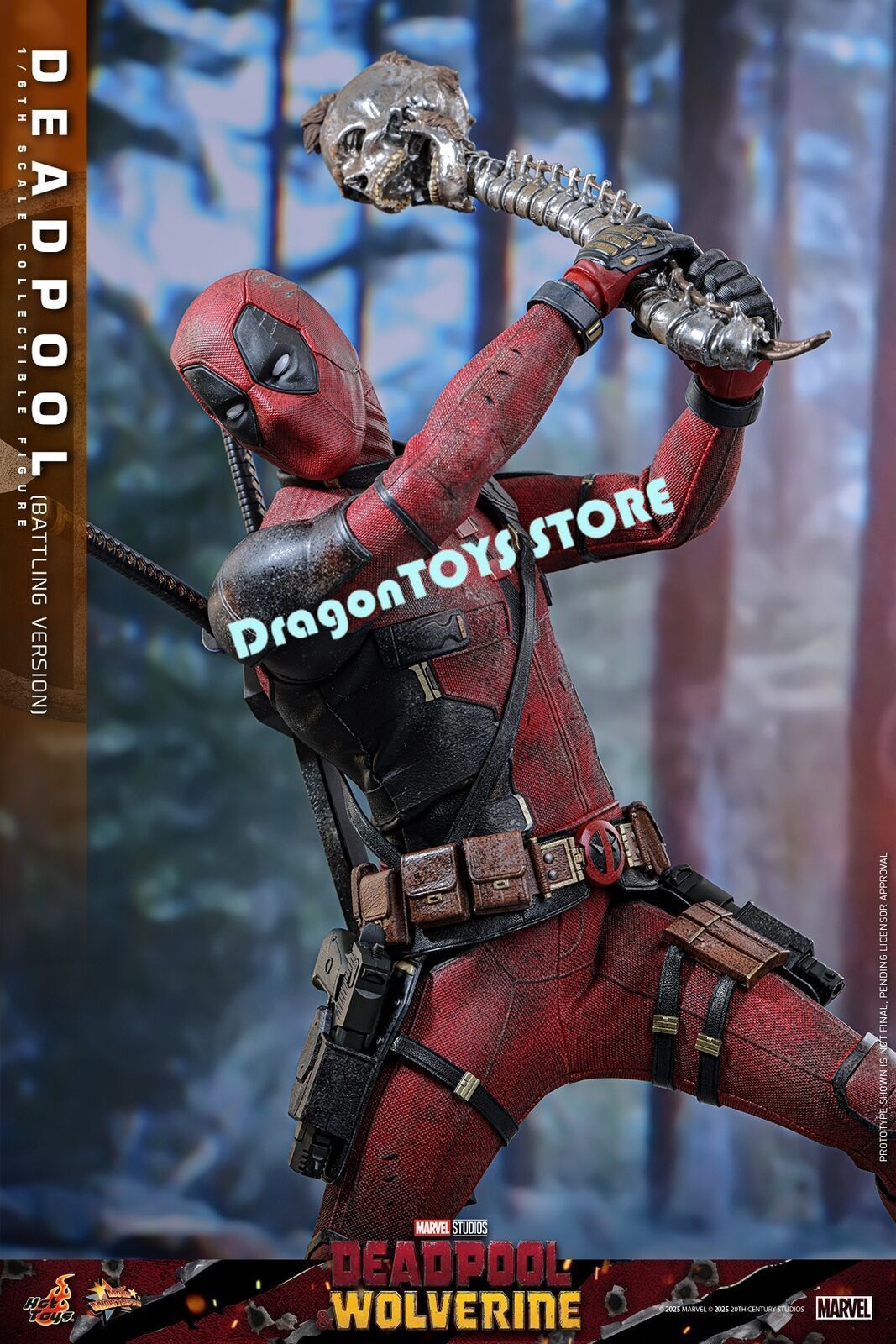 Ready! Hot Toys MMS782 Deadpool Battling Version 1/6 Action Figure Limited