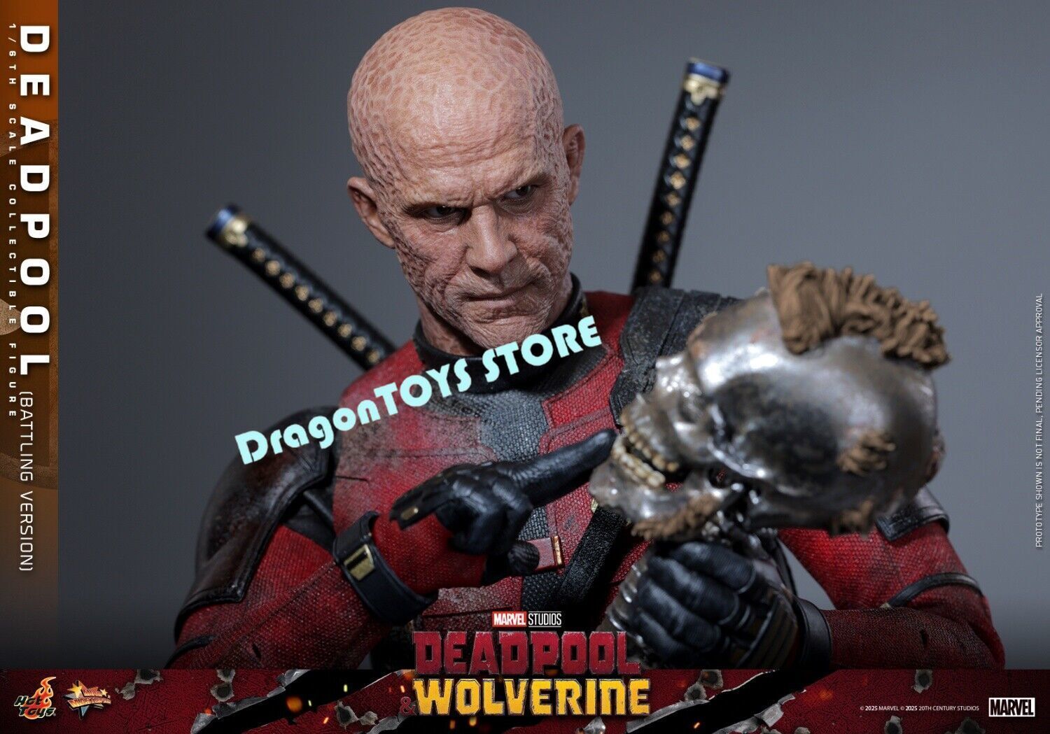 Ready! Hot Toys MMS782 Deadpool Battling Version 1/6 Action Figure Limited