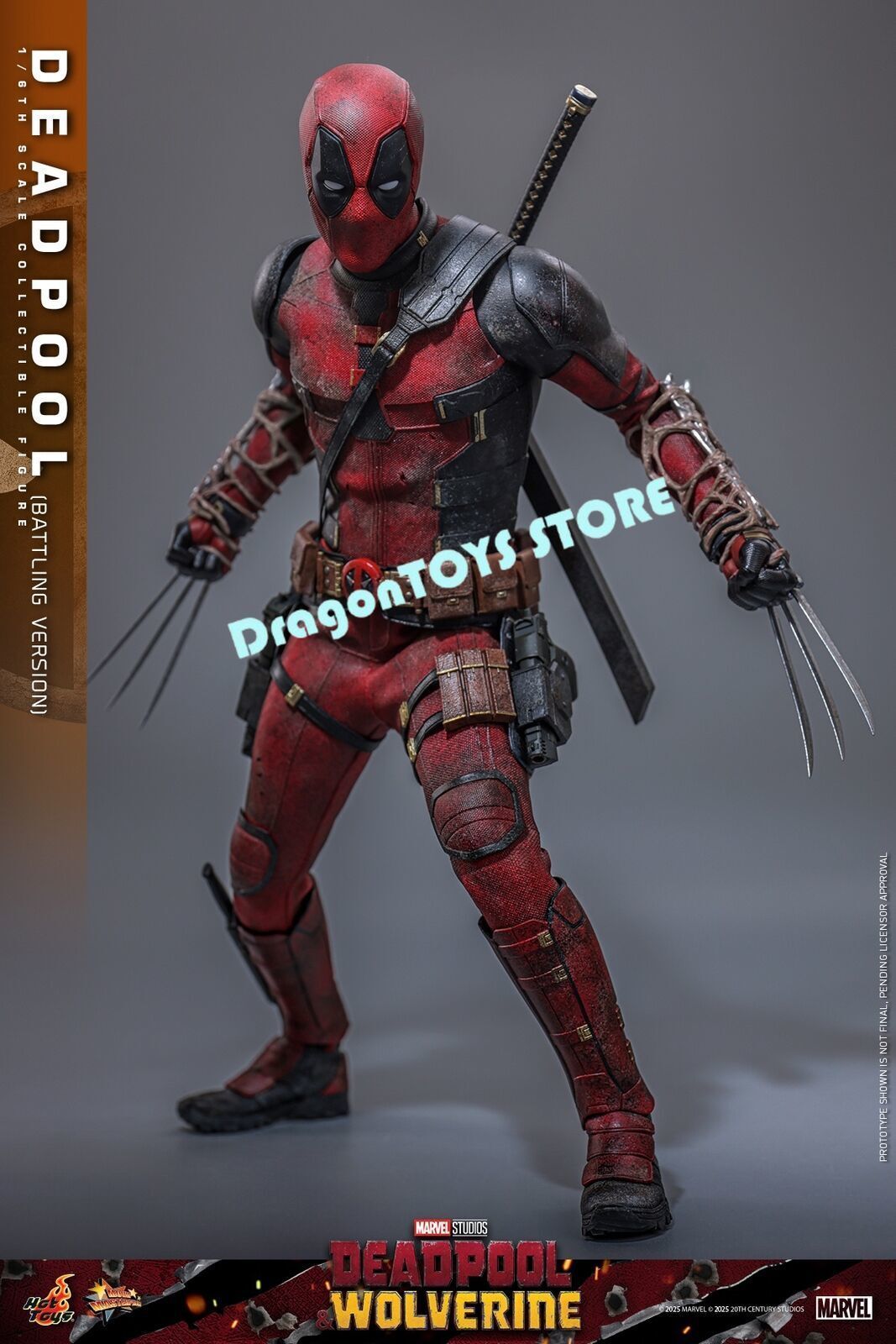 Ready! Hot Toys MMS782 Deadpool Battling Version 1/6 Action Figure Limited