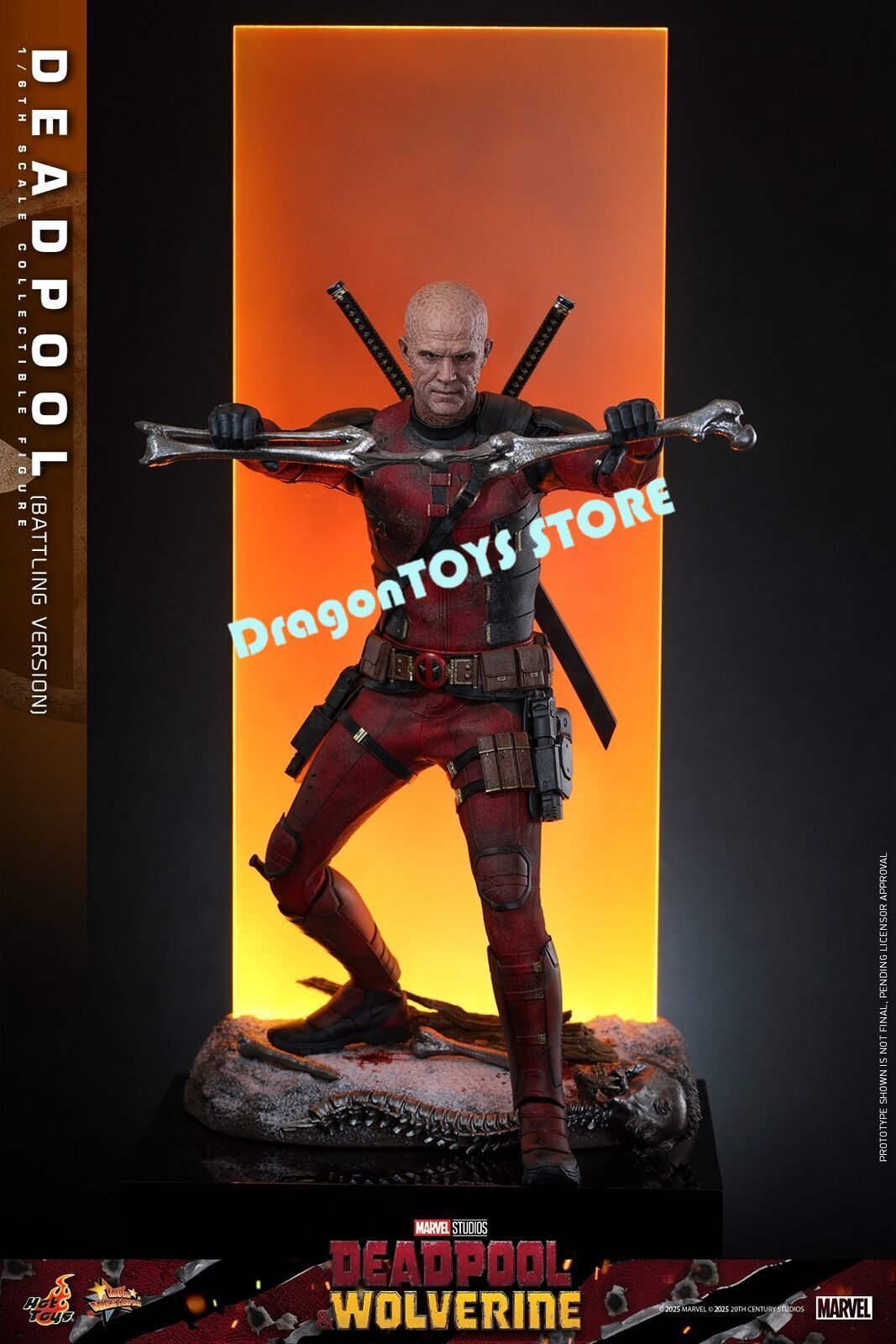 Ready! Hot Toys MMS782 Deadpool Battling Version 1/6 Action Figure Limited