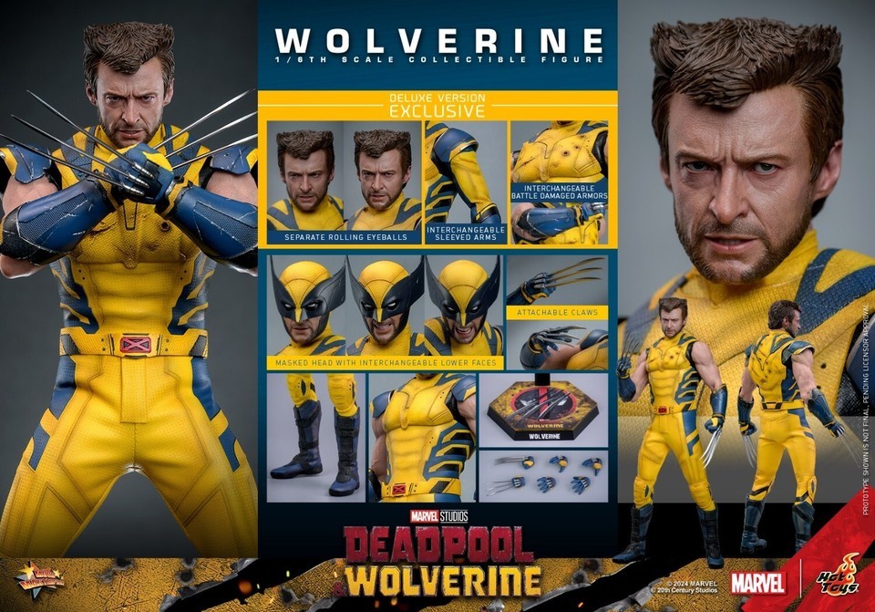 Ready! New Hot Toys MMS754 1/6 Deadpool & Wolverine Wolverine Figure Deluxe