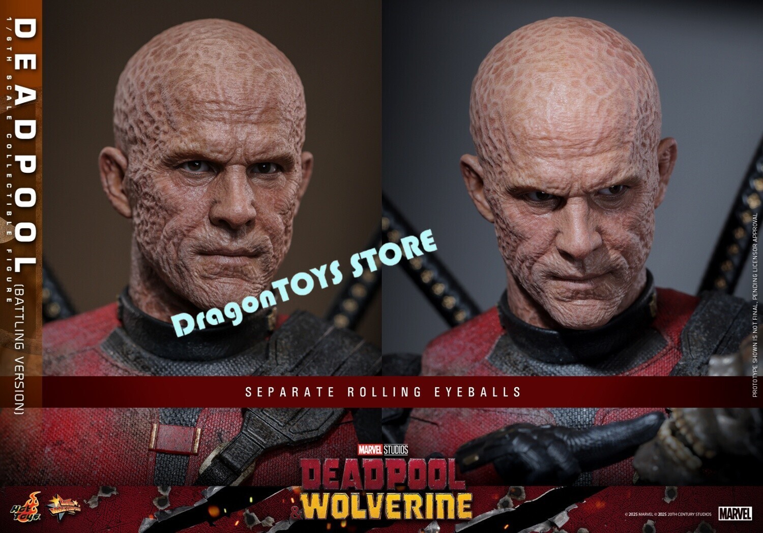 Ready! Hot Toys MMS782 Deadpool Battling Version 1/6 Action Figure Limited