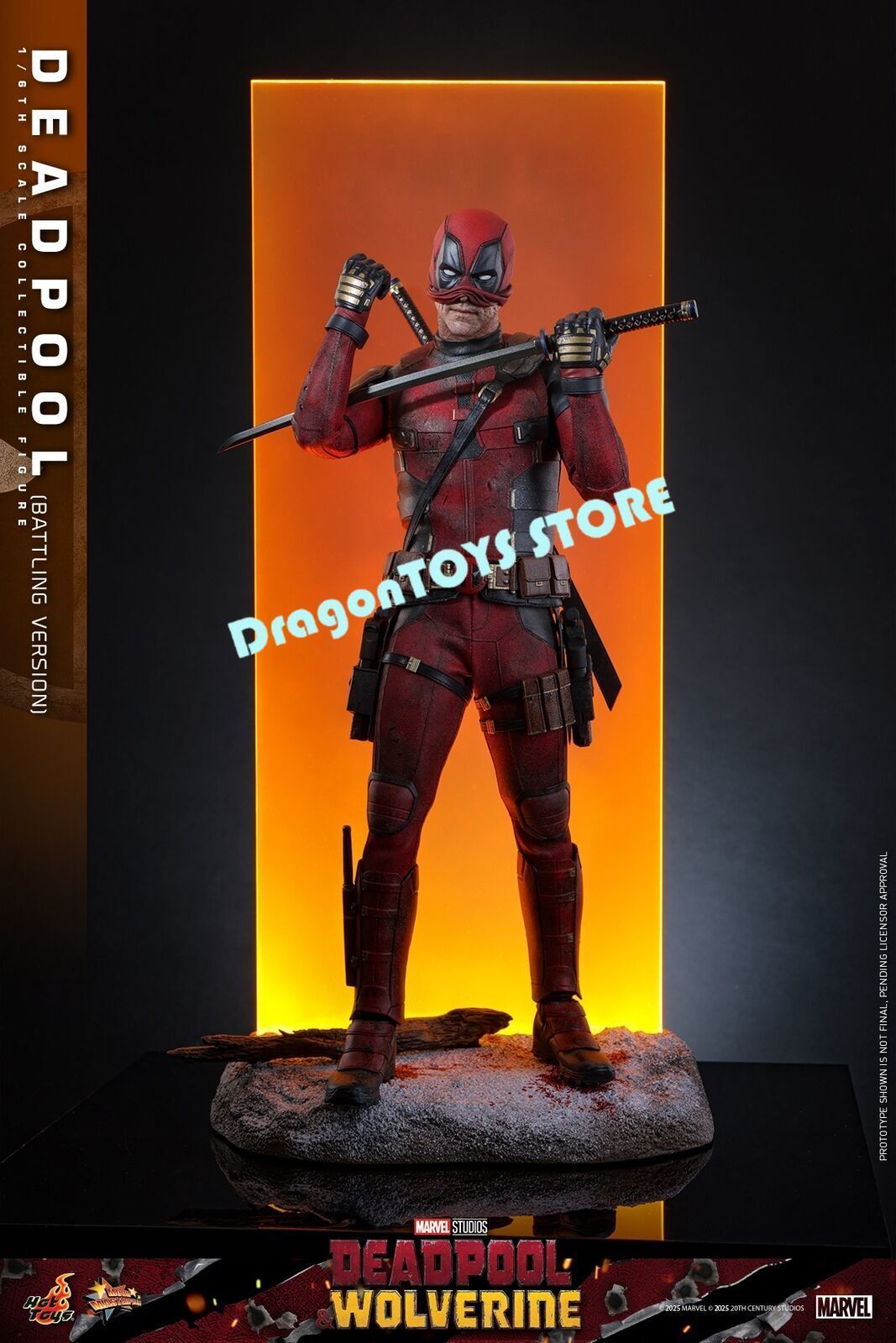 Ready! Hot Toys MMS782 Deadpool Battling Version 1/6 Action Figure Limited