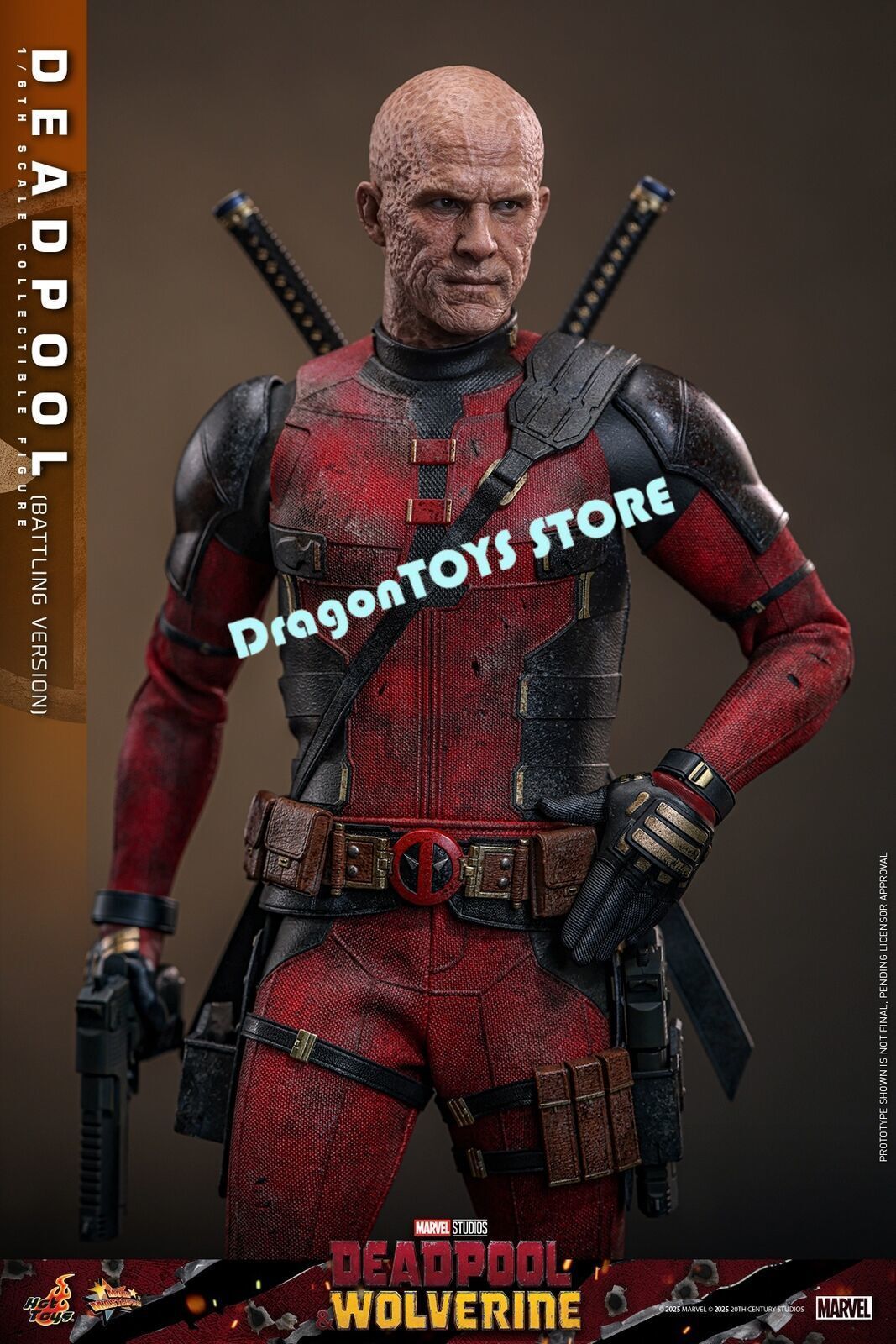 Ready! Hot Toys MMS782 Deadpool Battling Version 1/6 Action Figure Limited