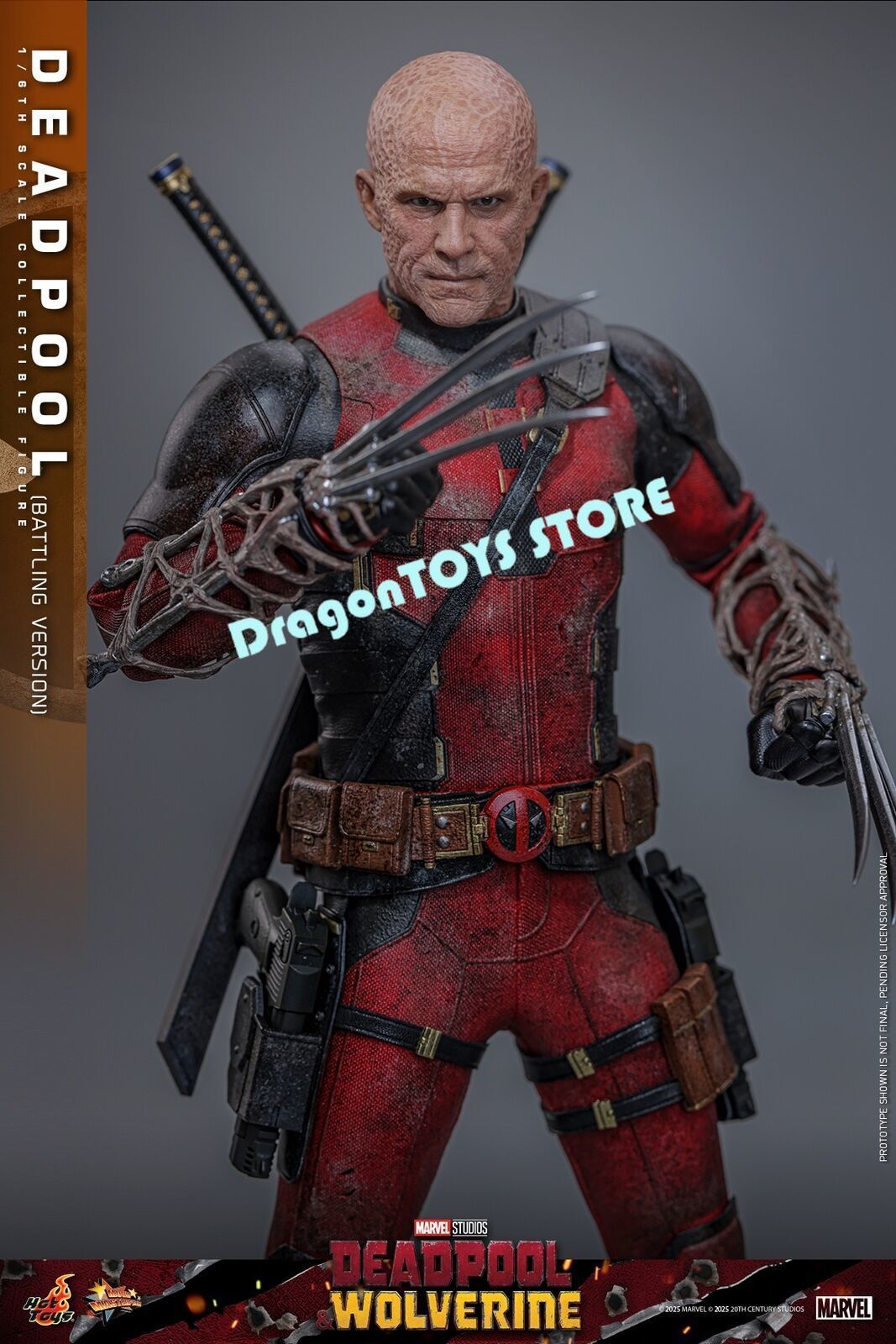 Ready! Hot Toys MMS782 Deadpool Battling Version 1/6 Action Figure Limited