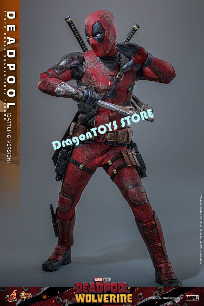 Ready! Hot Toys MMS782 Deadpool Battling Version 1/6 Action Figure Limited