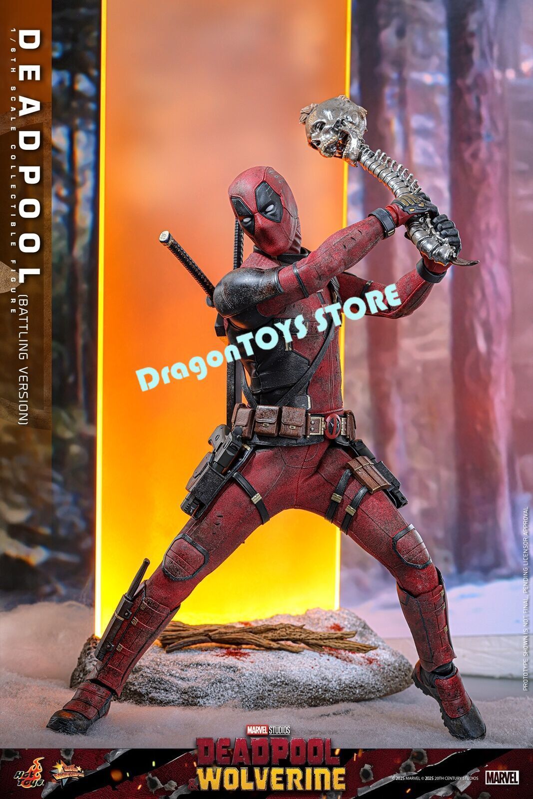 Ready! Hot Toys MMS782 Deadpool Battling Version 1/6 Action Figure Limited