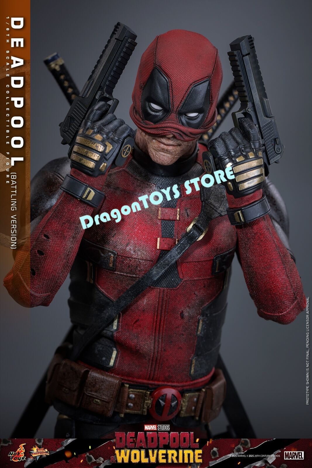 Ready! Hot Toys MMS782 Deadpool Battling Version 1/6 Action Figure Limited