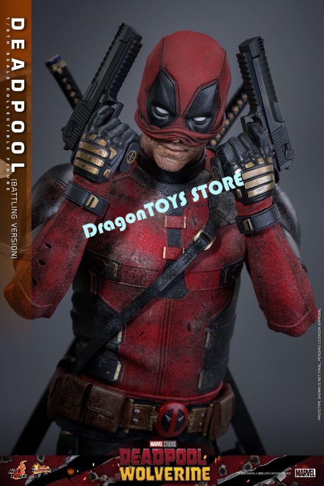 Ready! Hot Toys MMS782 Deadpool Battling Version 1/6 Action Figure Limited