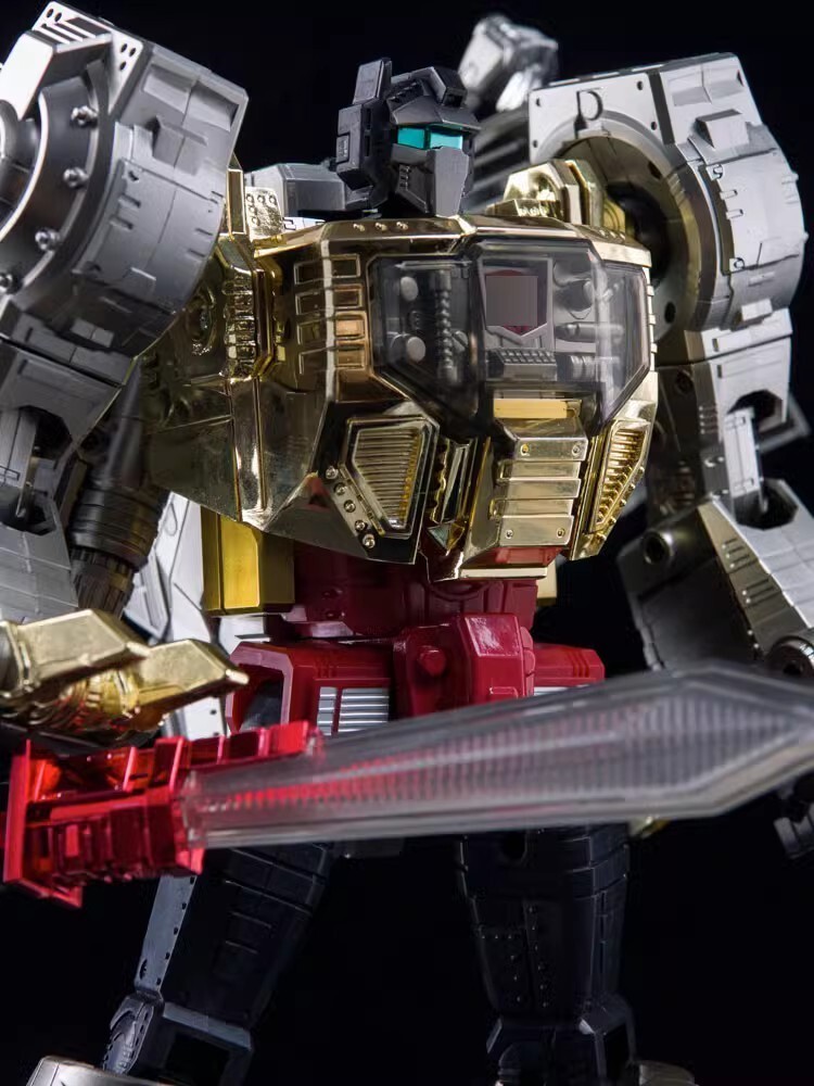 New 4th Party MP-08 MP08 King Grimlock Prime Oversized Stainless Steel Color Ver