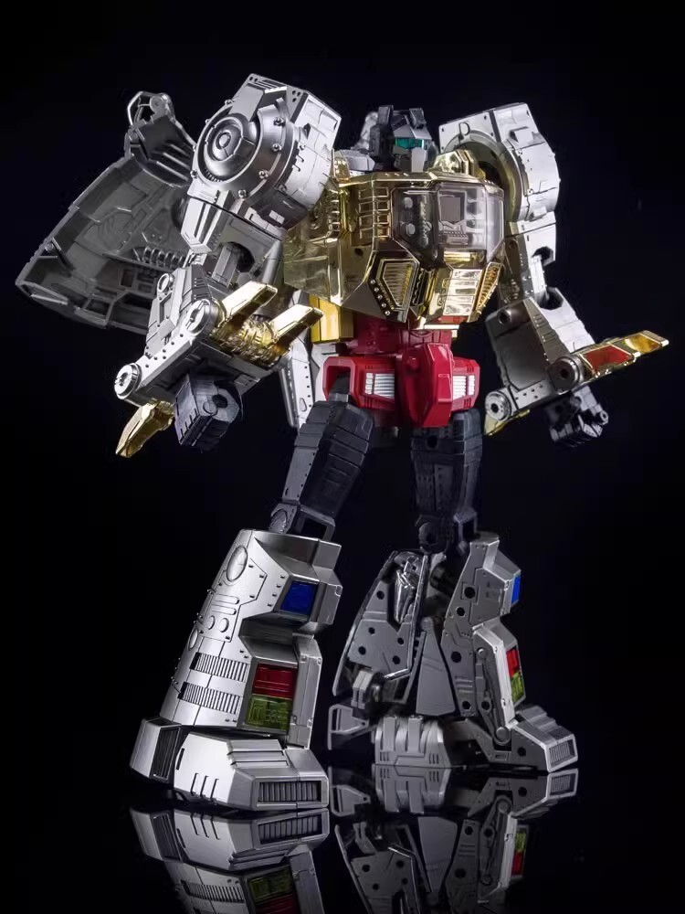 New 4th Party MP-08 MP08 King Grimlock Prime Oversized Stainless Steel Color Ver