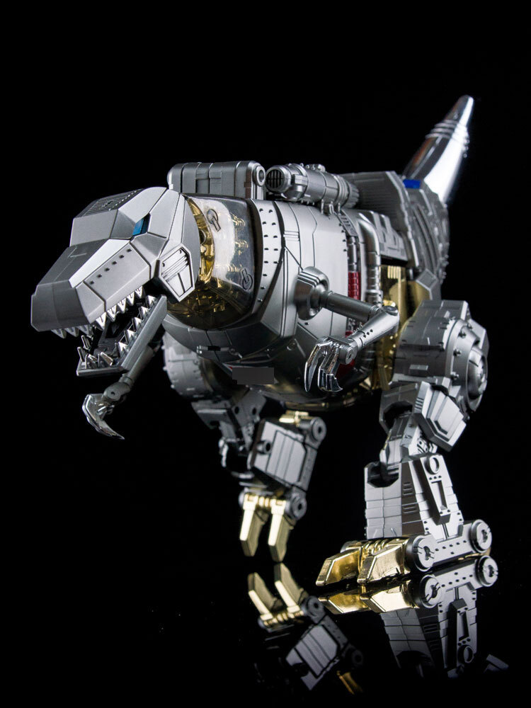 New 4th Party MP-08 MP08 King Grimlock Prime Oversized Stainless Steel Color Ver