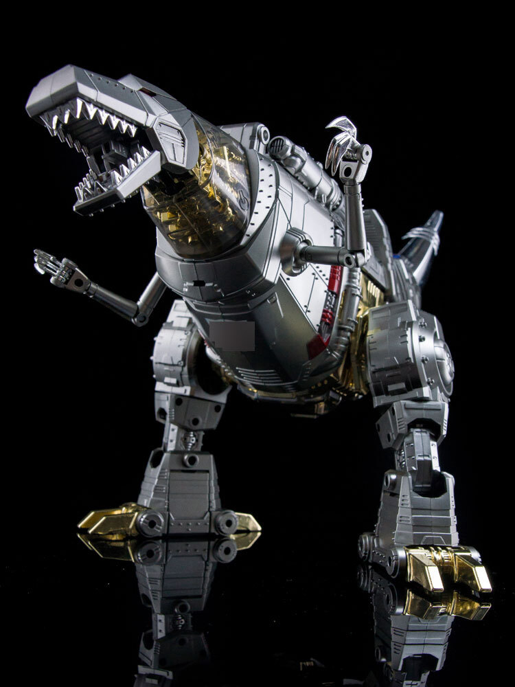 New 4th Party MP-08 MP08 King Grimlock Prime Oversized Stainless Steel Color Ver