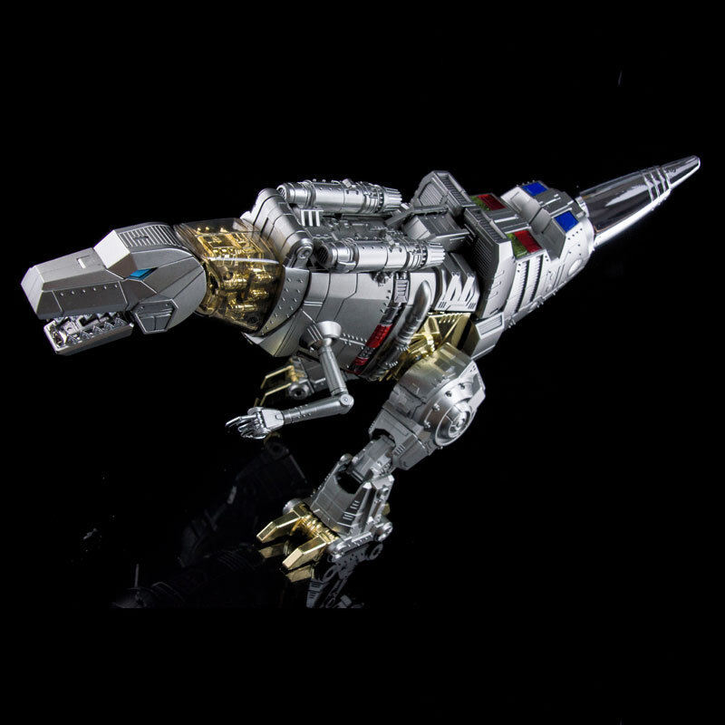 New 4th Party MP-08 MP08 King Grimlock Prime Oversized Stainless Steel Color Ver
