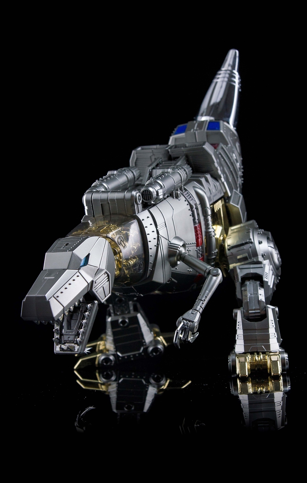 New 4th Party MP-08 MP08 King Grimlock Prime Oversized Stainless Steel Color Ver