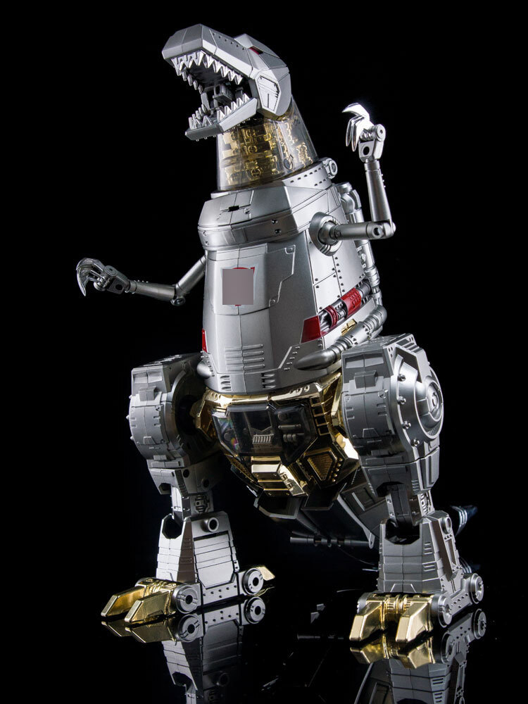 New 4th Party MP-08 MP08 King Grimlock Prime Oversized Stainless Steel Color Ver