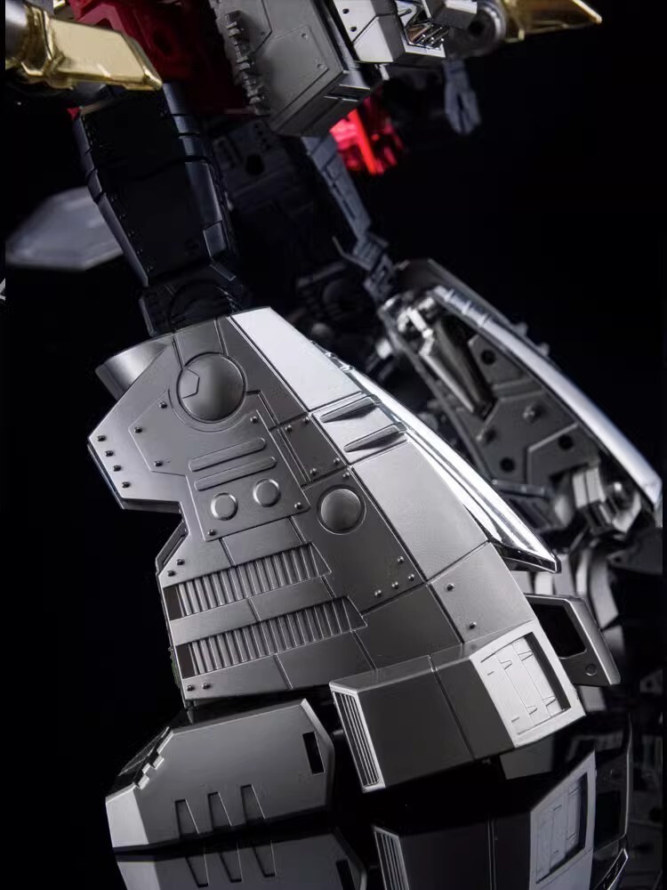New 4th Party MP-08 MP08 King Grimlock Prime Oversized Stainless Steel Color Ver