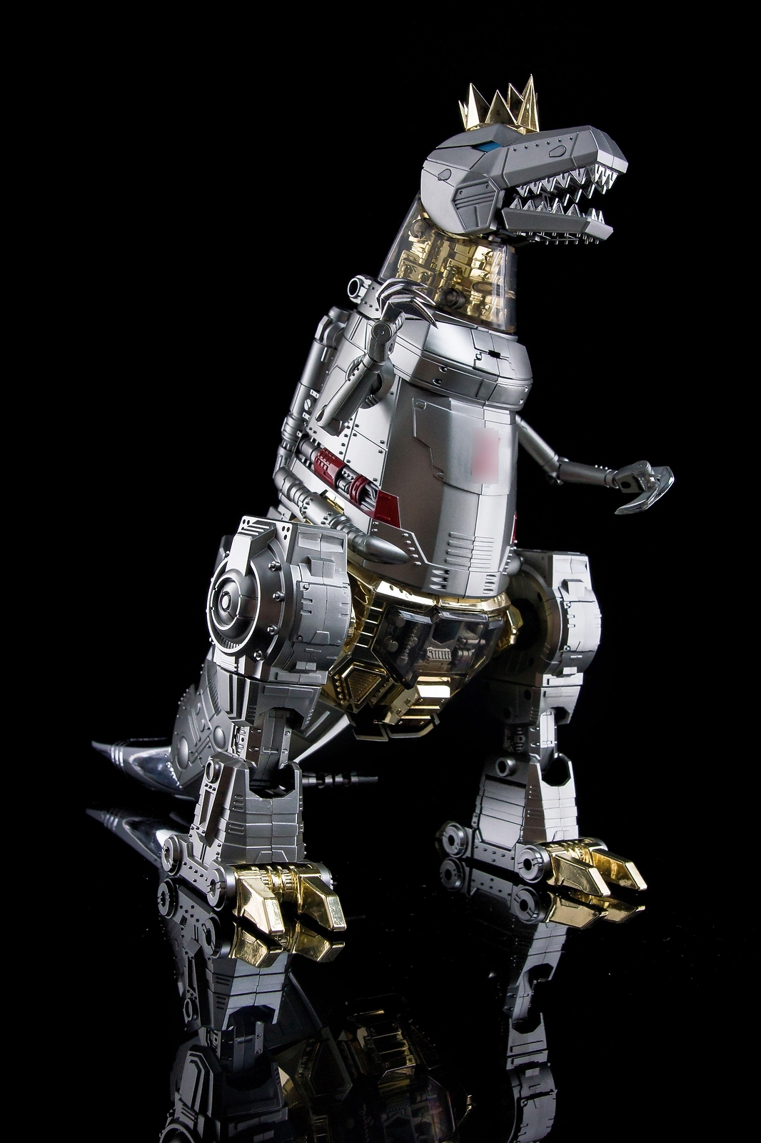 New 4th Party MP-08 MP08 King Grimlock Prime Oversized Stainless Steel Color Ver